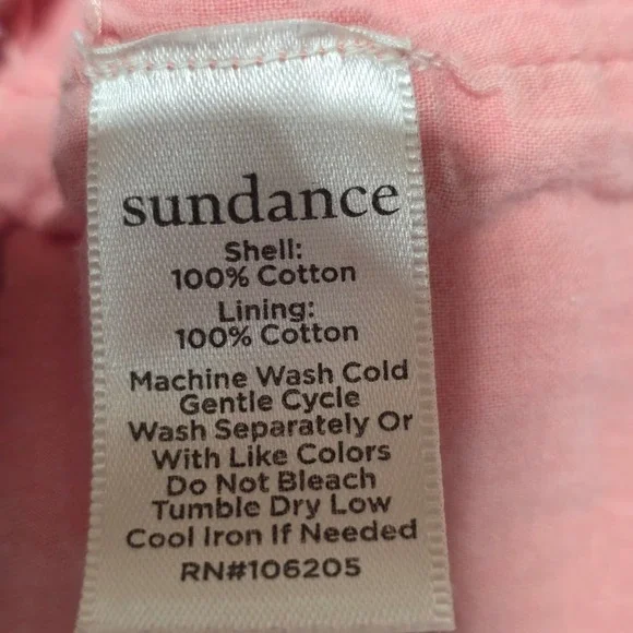 Sundance Shorts Women XL Pink Eyelet Embroidered Cotton Boho Beach Casual - Picture 6 of 10